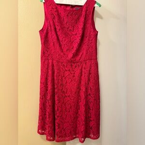 Red lace Adrianna Papell dress